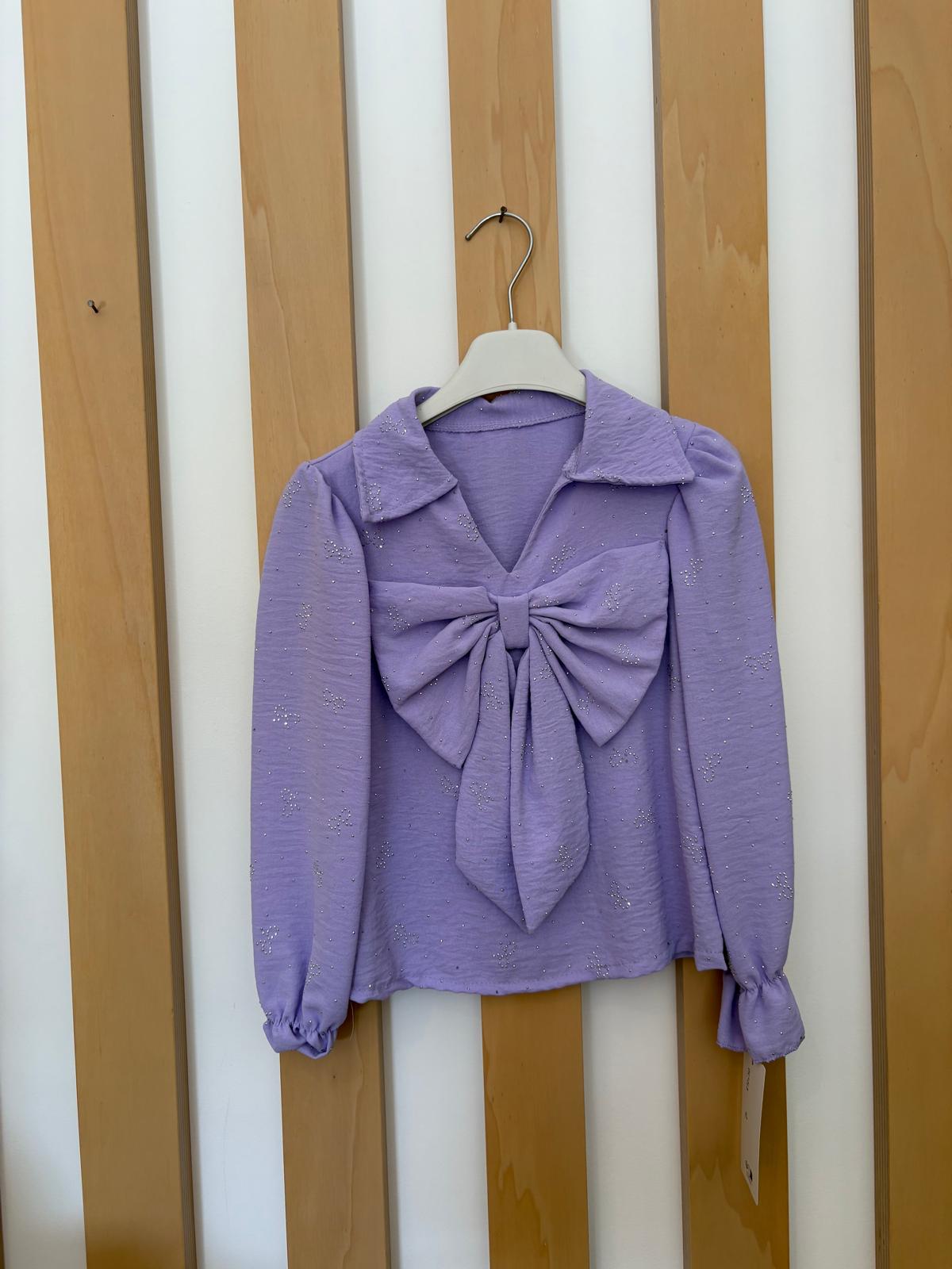 Camicia Fiocco Lilla
