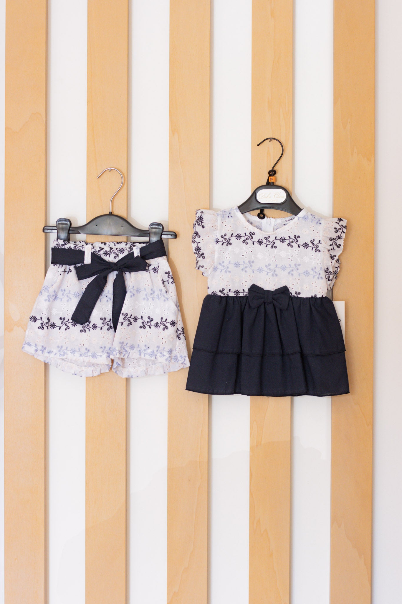 Completo Flower BLUE AND WHITE
