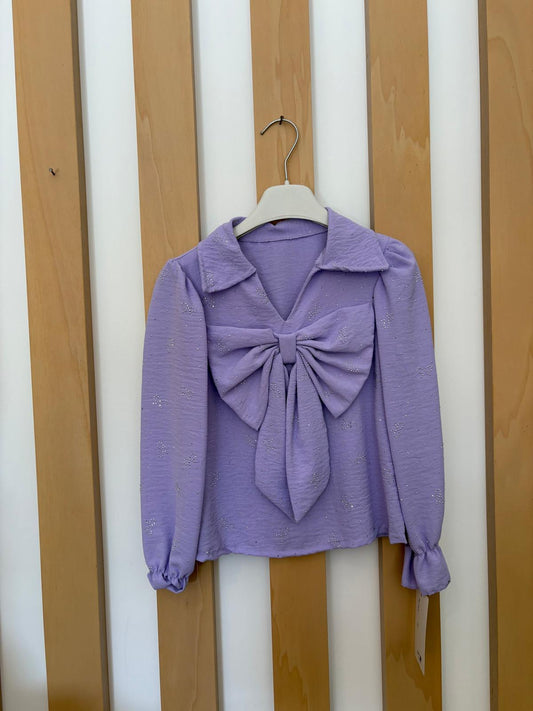 Camicia Fiocco Lilla
